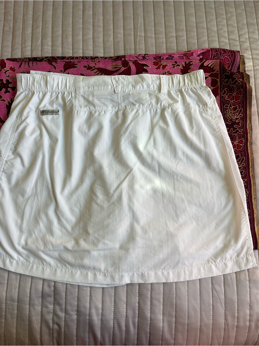 Columbia Omni-Shade White Cargo utility skort size L - Picture 3 of 11